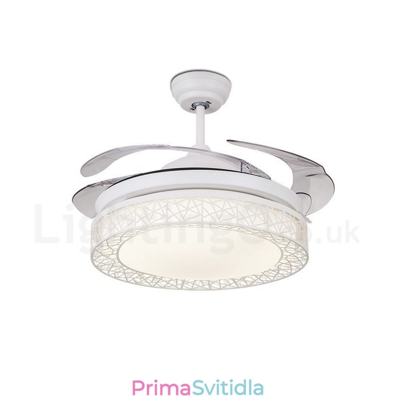 108CM (42") 91CM(36") moderní moderní dálkové ovládání dutého stropního ventilátoru s akrylovým stíněním Mute z čisté mědi