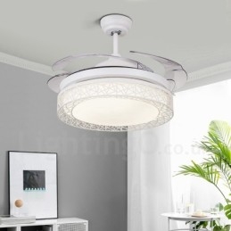 108CM (42") 91CM(36") moderní moderní dálkové ovládání dutého stropního ventilátoru s akrylovým stíněním Mute z čisté mědi