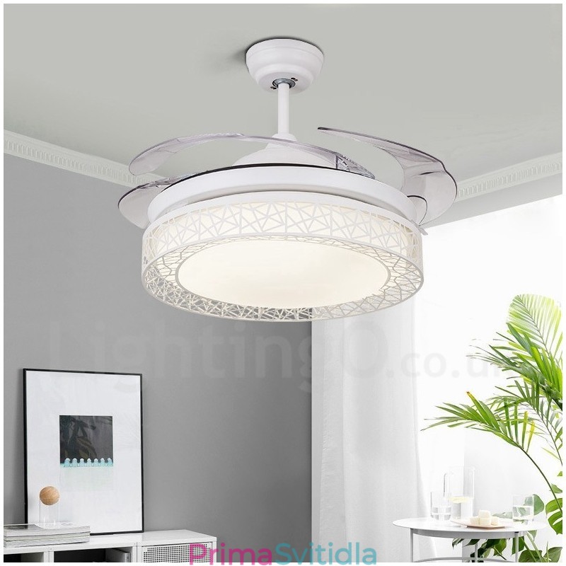 108CM (42") 91CM(36") moderní moderní dálkové ovládání dutého stropního ventilátoru s akrylovým stíněním Mute z čisté mědi