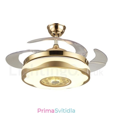108CM (42") 91CM(36") moderní moderní dálkové ovládání stropního ventilátoru ve zlaté barvě s akrylovým odstínem ztlumený motor z čisté mědi 108CM (42") 91CM(36") moderní moderní dálkové ovládání stropního ventilátoru ve zlaté barvě s akrylovým odstínem ztlumený motor z čisté mědi