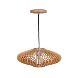 1 Light Lucerna Vintage dřevěný lustr Průmyslové Wind Loft Wood Lineární závěsné osvětlení