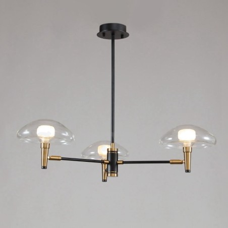 3 Light Mini Style Uplight Galvanicky lakovaný lustr se skleněnými stínidly 3 Light Mini Style Uplight Galvanicky lakovaný lustr se skleněnými stínidly