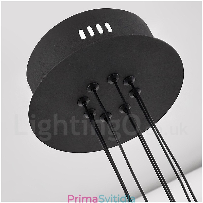 Designový lustr 10 Light Nordic Post Modern 2021 s akrylovými stínidly