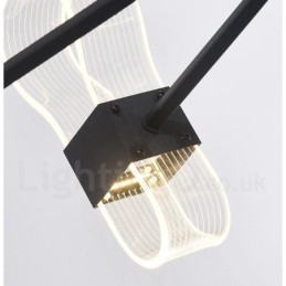 Designový lustr 10 Light Nordic Post Modern 2021 s akrylovými stínidly