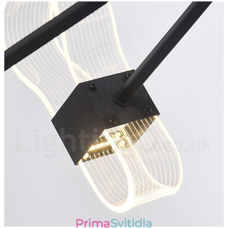 Designový lustr 10 Light Nordic Post Modern 2021 s akrylovými stínidly