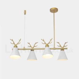4 Light Nordic Macaron Modern Parohy Lustr