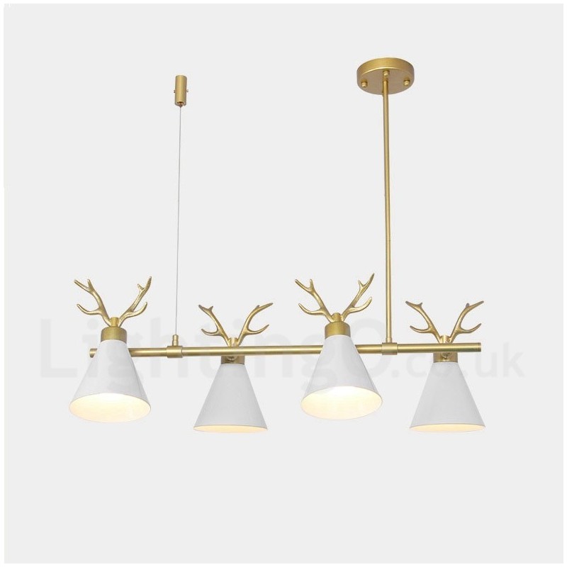 4 Light Nordic Macaron Modern Parohy Lustr