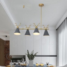4 Light Nordic Macaron Modern Parohy Lustr