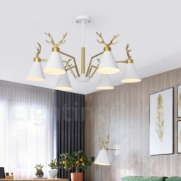 6 Light Nordic Macaron Modern Parohy Lustr