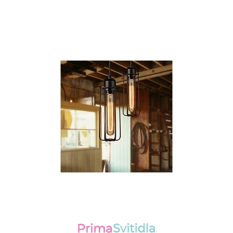 Lustr Mini Style Rustic Lodge Retro Metal 3 lehké závěsné světlo