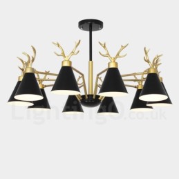 10 Light Nordic Macaron Modern Parohy Lustr