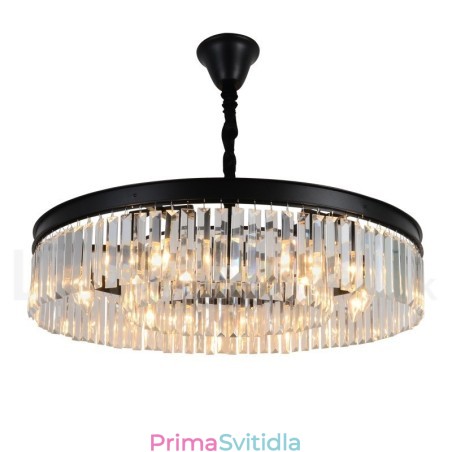 Postmoderní luxusní kulatý křišťálový závěsný lustr K9 Výstavní síň Postmoderní luxusní kulatý křišťálový závěsný lustr K9 Výstavní síň