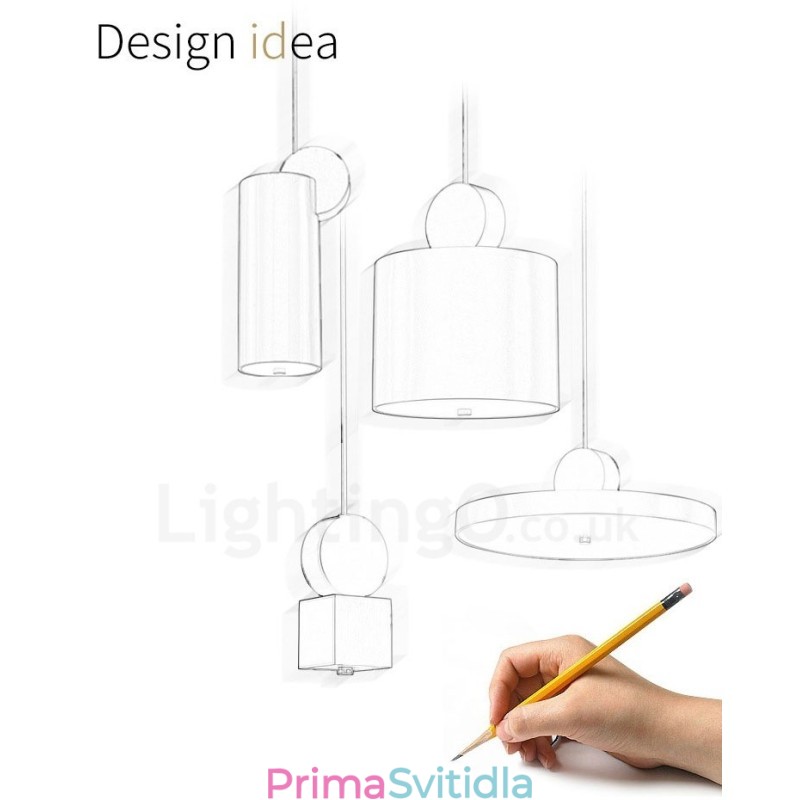 4 styly zlaté černé postmoderní závěsné světlo