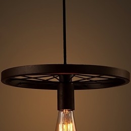 Průmyslové 1 svítidlo Vintage In Iron Shade Pendant Light