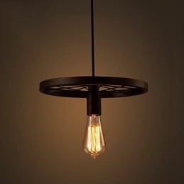 Průmyslové 1 svítidlo Vintage In Iron Shade Pendant Light