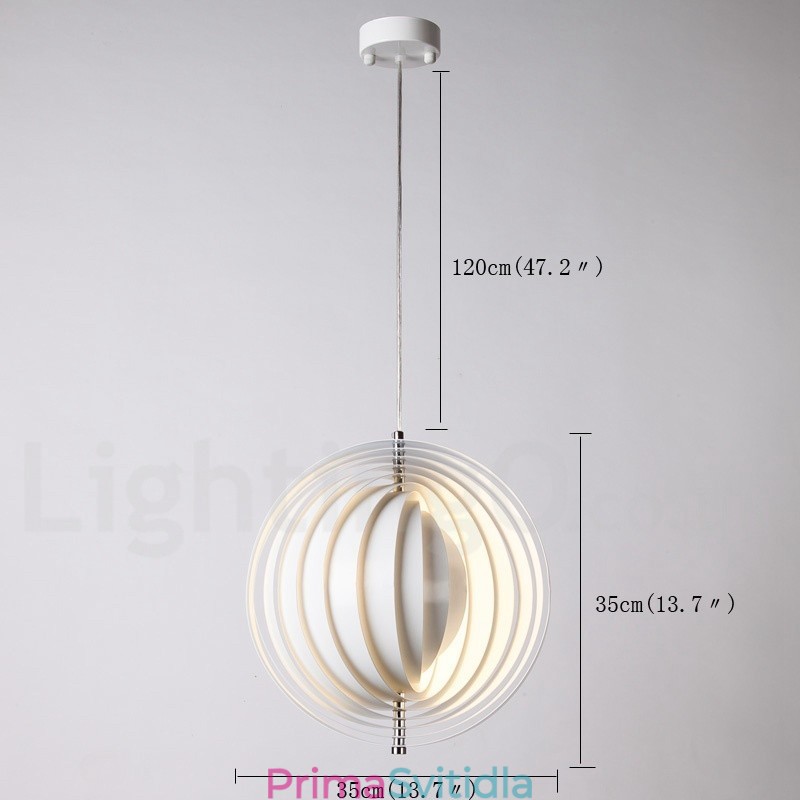 Globe White Rotate Postmoderní DIY závěsné světlo