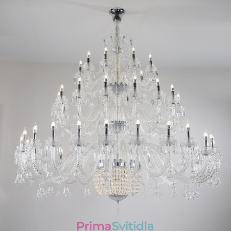 50 Light Clear Elegantní Luxusní křišťálový lustr Výstavní lustr Hal 50 Light Clear Elegantní Luxusní křišťálový lustr Výstavní lustr Hal