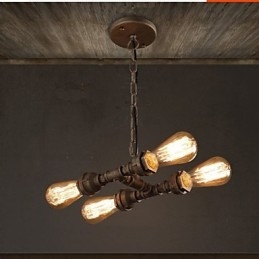 4 Lehká americká průmyslová vodní dýmka Retro styl Wind