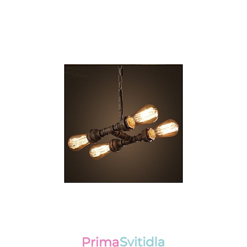 4 Lehká americká průmyslová vodní dýmka Retro styl Wind