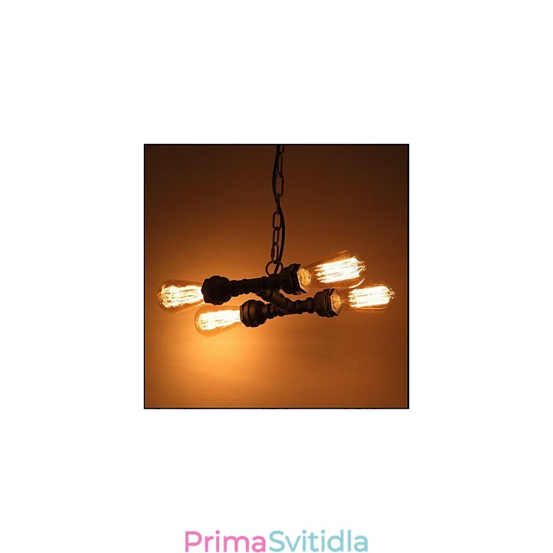 4 Lehká americká průmyslová vodní dýmka Retro styl Wind