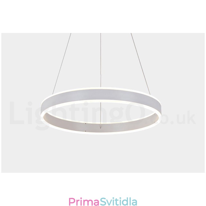 1 prsten Závěsné svítidlo se dvěma proužky Art Deco 60 cm závěsné světlo