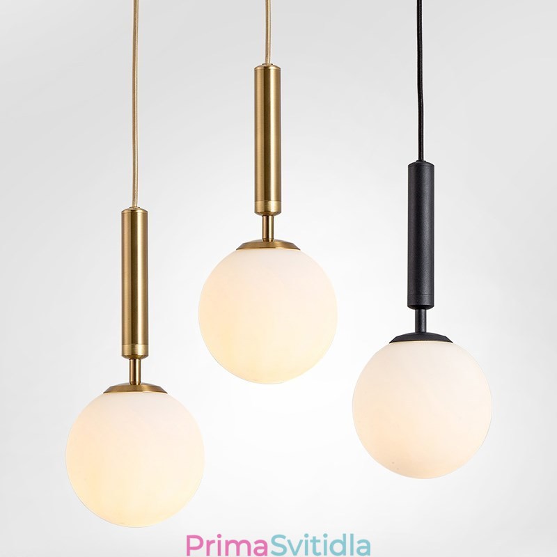Moderní moderní závěsné svítidlo se skleněným stínidlem