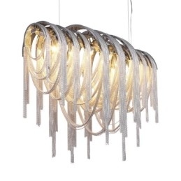 Designový přívěsek střapce Lustr Světle stříbrná zlatá barva