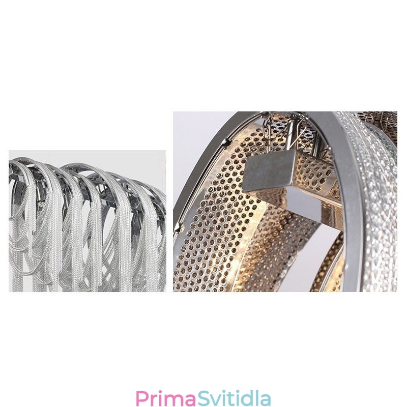 Designový přívěsek střapce Lustr Světle stříbrná zlatá barva