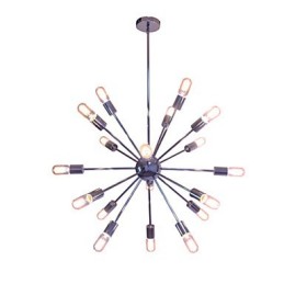 Lustr Moderní Globe Living Přívěsek Jídelna Nákupní Prodejna Noční Kov Chrome