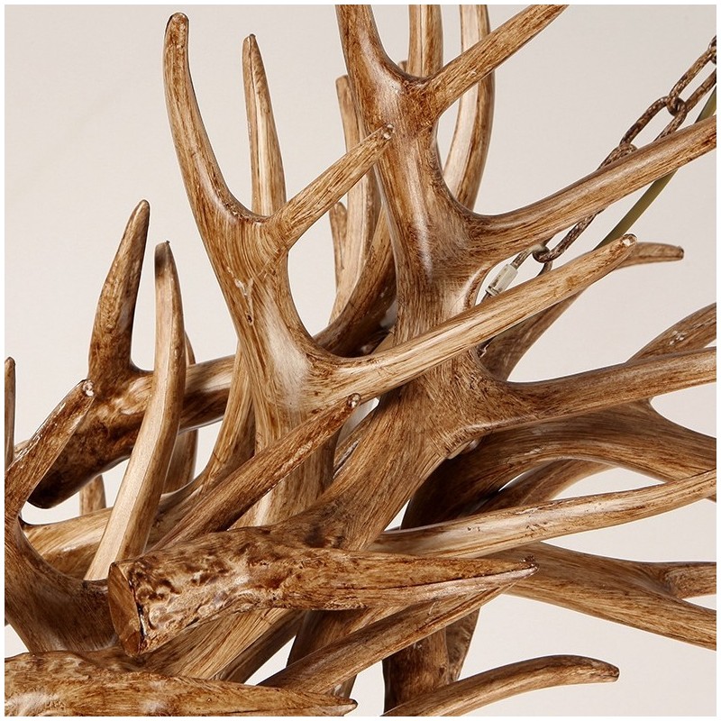 8 Lehký rustikální umělecký Retro Antler starožitný lustr