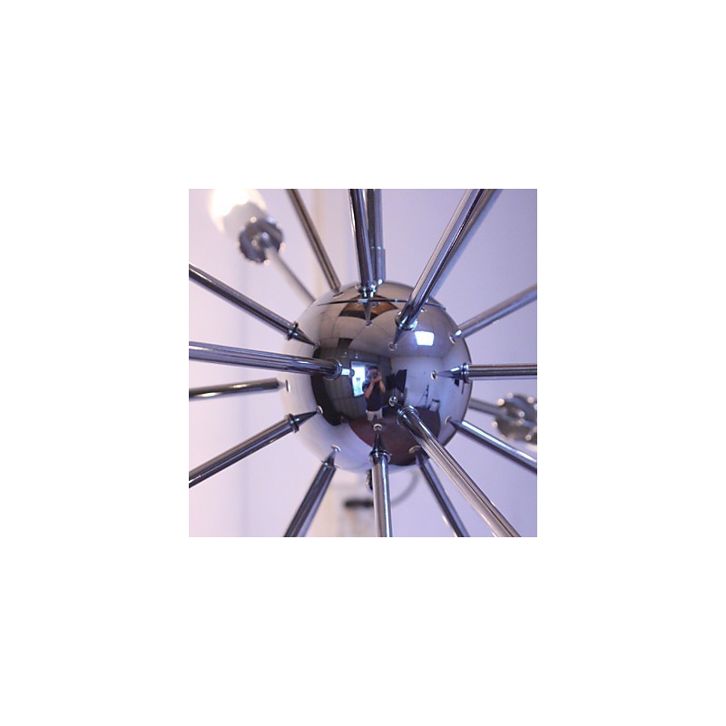 Lustr Moderní Globe Living Přívěsek Jídelna Nákupní Prodejna Noční Kov Chrome