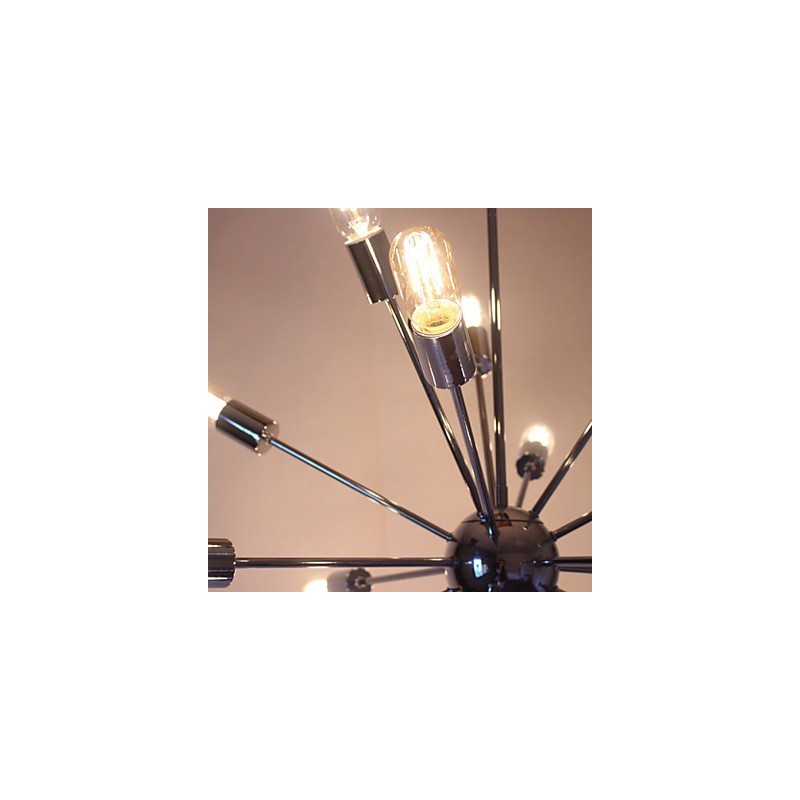 Lustr Moderní Globe Living Přívěsek Jídelna Nákupní Prodejna Noční Kov Chrome