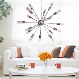 Lustr Moderní Globe Living Přívěsek Jídelna Nákupní Prodejna Noční Kov Chrome