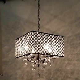 Tradiční klasický křišťálový malířský kovový lustr