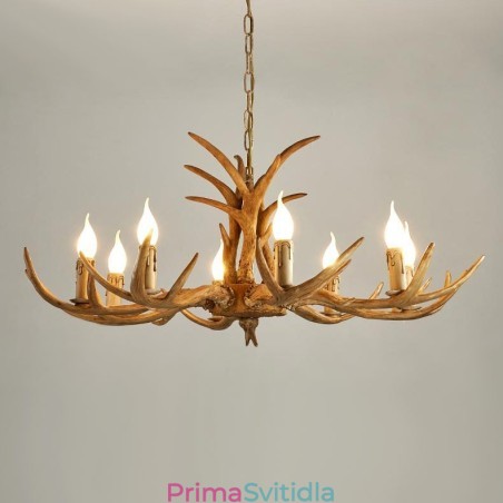 8 Lehký rustikální umělecký Retro Antler starožitný lustr 8 Lehký rustikální umělecký Retro Antler starožitný lustr