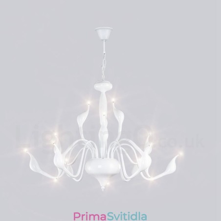 15 Světle bílý moderní moderní galvanicky pokovený kovový lustr 15 Světle bílý moderní moderní galvanicky pokovený kovový lustr