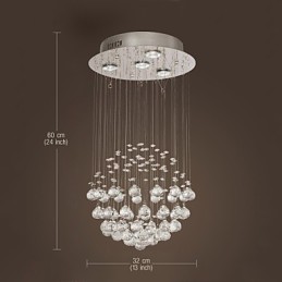 Lustr Luxury Modern Crystal 4 Lights