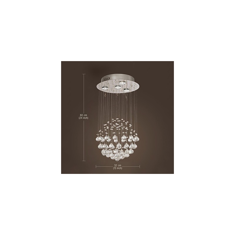 Lustr Luxury Modern Crystal 4 Lights