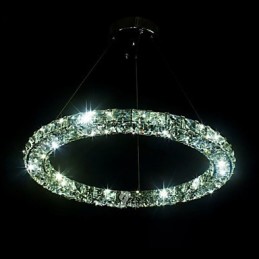 Křišťálové závěsné osvětlení Moderní jednoduché D40CM Třístranné K9 Krystalová vnitřní stropní svítidla Svítidla