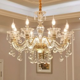 Luxusní křišťálový lustr K9 Křišťálový lustr se svítícím ramenem