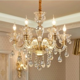 Luxusní křišťálový lustr K9 Křišťálový lustr se svítícím ramenem