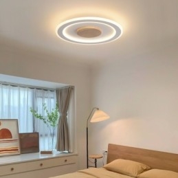 Kulaté dřevěné moderní zapuštěné stropní svítidlo pro vnitřní osvětlení