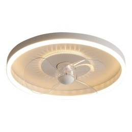 Moderní kulaté ultratenké tiché neviditelné plnospektrální ochrana očí stmívatelné zapuštěné ventilátorové světlo