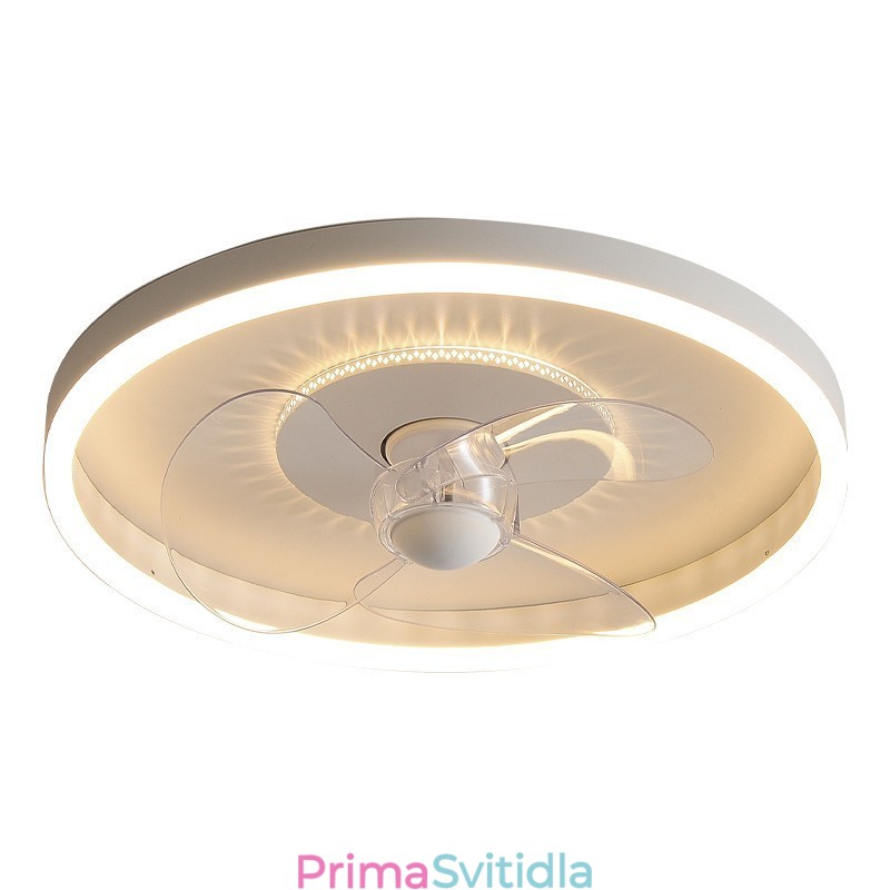 Moderní kulaté ultratenké tiché neviditelné plnospektrální ochrana očí stmívatelné zapuštěné ventilátorové světlo