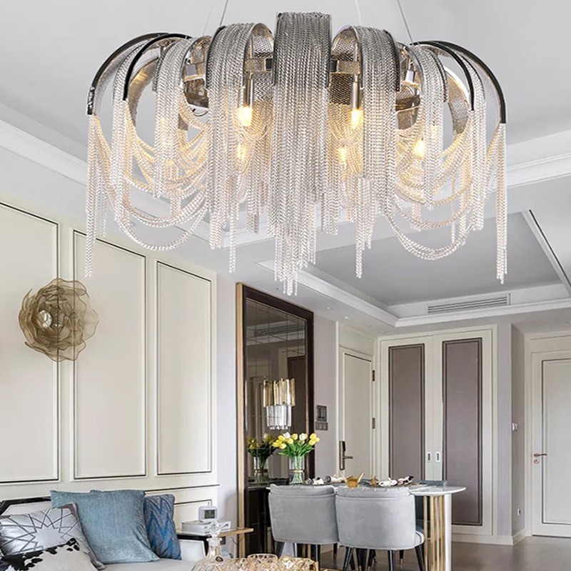 Střapce Extra velký lustr Designové stropní závěsné svítidlo