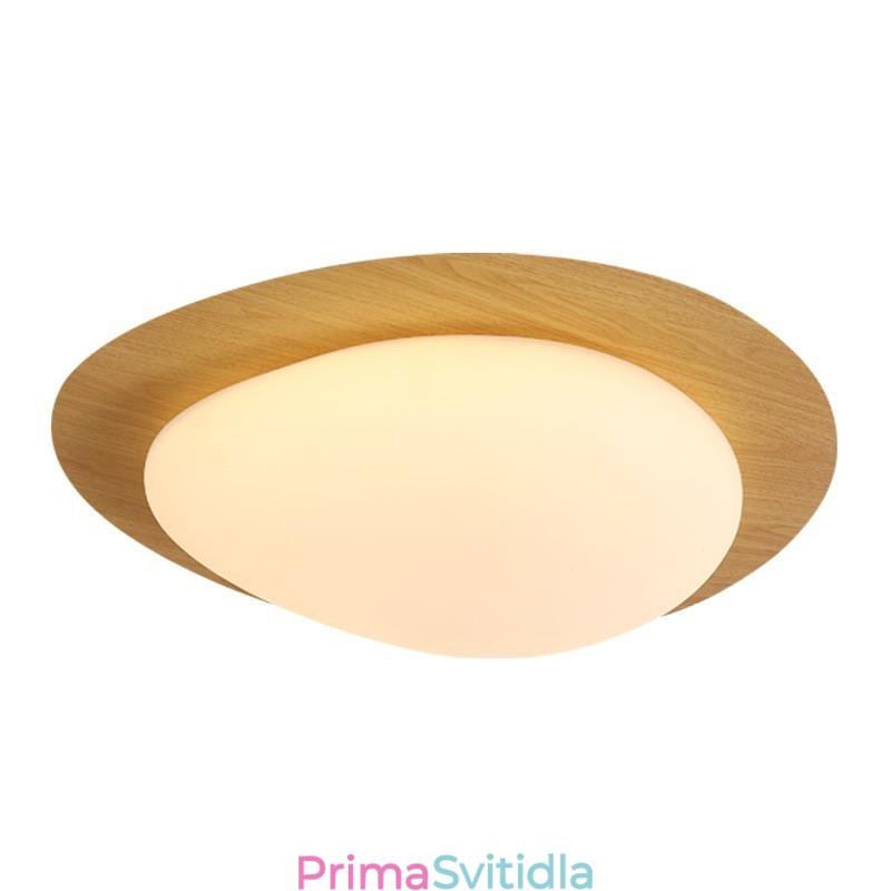 Stmívatelná celospektrální ochrana očí Stropní svítidlo Nordic Log Grain Pebble