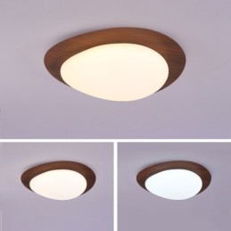 Stmívatelná celospektrální ochrana očí Stropní svítidlo Nordic Log Grain Pebble