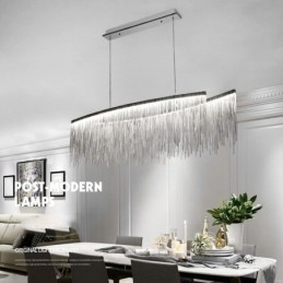 Střapce Extra velký designový stropní závěsný světelný ostrov