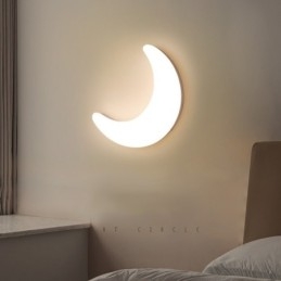 20W Nordic Indoor Moon Shape Stropní svítidla do dětského pokoje nástěnné svítidla