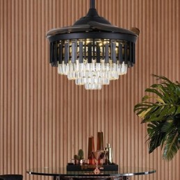 Zatahovací stropní ventilátor Light Crystal stropní ventilátor